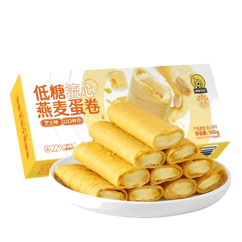 芝士味流心燕麦蛋卷 100g